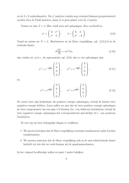 De Dirac vergelijking