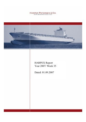 070901 HARPEX weekly report - Harper Petersen & Co