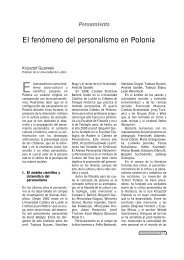 El fenÃ³meno del personalismo en Polonia