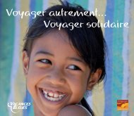 Voyager autrement… Voyager solidaire - Vacances Bleues