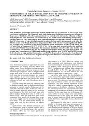 modification of solar distillation unit to increase efficiency in drinking ...