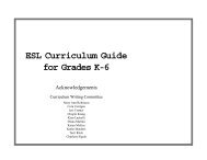 ESL Curriculum Guide for Grades K-6 - Washoe County School District
