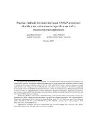 Practical methods for modelling weak VARMA processes ...