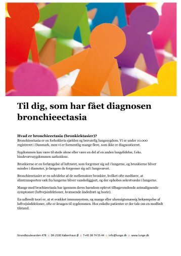 Patientvejledning om bronchieectasia - Danmarks Lungeforening