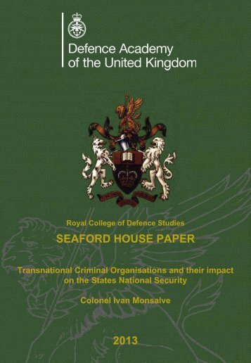 SEAFORD HOUSE PAPER 2013 - Defence Academy of the United ...