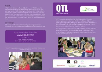 QTL General Flyer.pdf - Learning Network 2 - University of Winchester