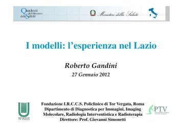 Prof. Roberto Gandini - Quaderni del Ministero della Salute