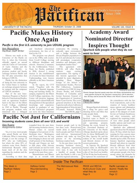 Pacific Makes History Once Again - The Pacifican