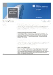 Quarterly Review - LaSalle Investment Management