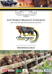 6th WORld BRANGUS CONGRESS - The Brangus Cattle Breeders ...