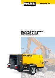 M 135 10.5–13.0 m³/min 370–460 cfm - Kaeser Compressors