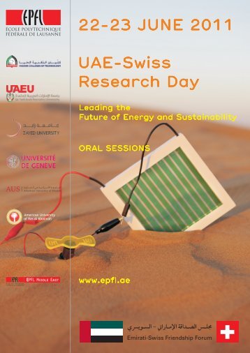 Abstracts for the oral presentations (pdf) - EPFL Middle East