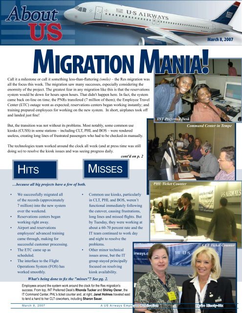 Read more in the March 8 issue of About US - AFA USAirways