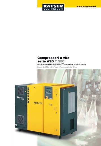 Compressori a vite serie ASD T SFC - Air Bonaita