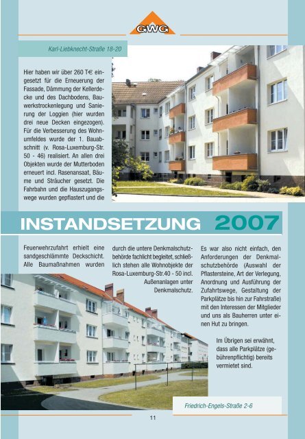 MITGLIEDER - Gubener Wohnungsbaugenossenschaft - GWG - eG