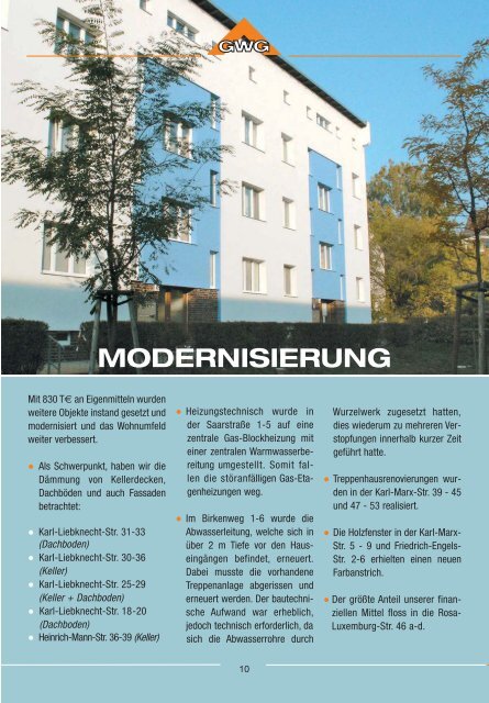 MITGLIEDER - Gubener Wohnungsbaugenossenschaft - GWG - eG