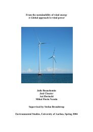 From the sustainability of wind energy A Global approach to wind ...