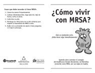 Â¿CÃ³mo vivir con MRSA?