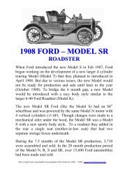 1908 Model SR - Roadster - 1903-1909 Early Ford Registry