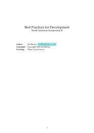 Best Practices of Plone Development