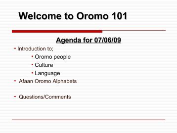 Oromo language