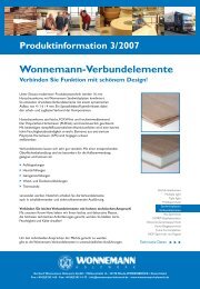 Produktinformation 3/2007 Wonnemann-Verbundelemente ...