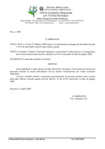 Utilizzazioni - USP di Piacenza