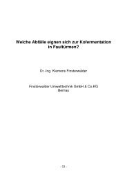 Welche AbfÃ¤lle eignen sich zur Kofermentation in FaultÃ¼rmen? - Biukat