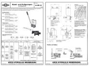 Hand- und FuÃpumpen - Aros Hydraulik GmbH