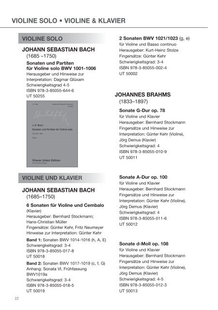 Wiener Urtext Gesamtkatalog - Universal Edition