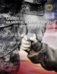 Guide to VA Mental Health Services for Veterans & Families