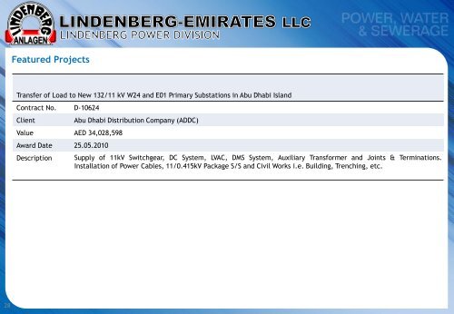 Lindenberg Emirates Company Profile