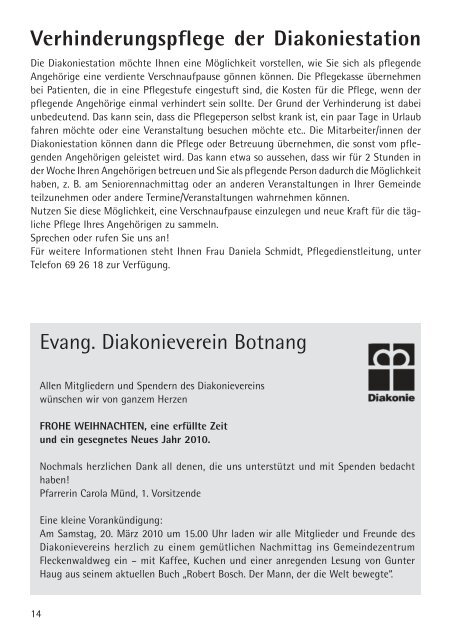 24.Nov.09-02.Feb.10 - Evangelischen Kirchengemeinde Botnang