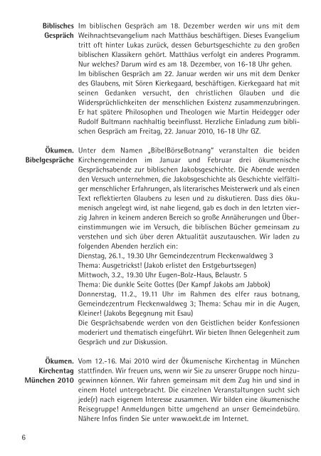 24.Nov.09-02.Feb.10 - Evangelischen Kirchengemeinde Botnang