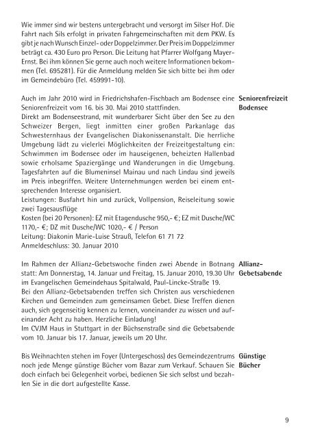 24.Nov.09-02.Feb.10 - Evangelischen Kirchengemeinde Botnang