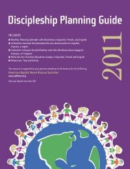 2011 Discipleship Planning Guide - American Baptist Home Mission ...