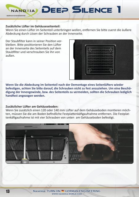 Deep Silence 1 Manual (Deutsch) PDF - Nanoxia