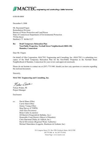 Draft Relocation Plan - Newhall Remediation Project