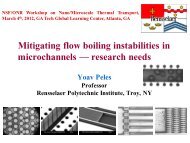 Mitigating flow boiling instabilities in microchannels â research needs