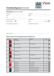 Produktkonfigurator FIZ-A4-LED Bitte kreuzen Sie das gewünschte ...