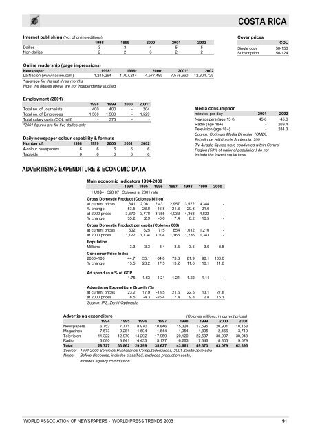 WORLD PRESS TRENDS - World Association of Newspapers