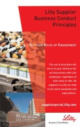 Business Conduct Principles - Supplier Portal - Eli Lilly and Company