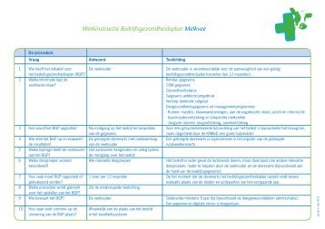 Werkinstructie Bedrijfsgezondheidsplan Melkvee