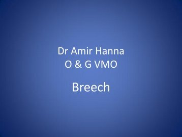 Breech Birth - Dr Amir Hanna