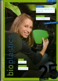 Bioplastics Magazine - Plastic Engineering Associates Licensing, Inc.