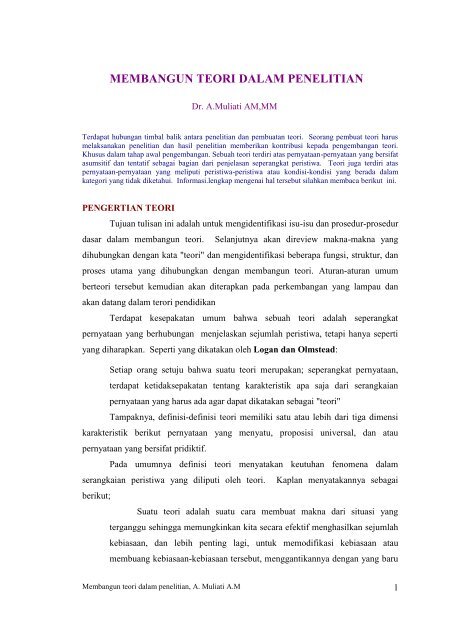 MEMBANGUN TEORI DALAM PENELITIAN .pdf - LPMP Sulsel