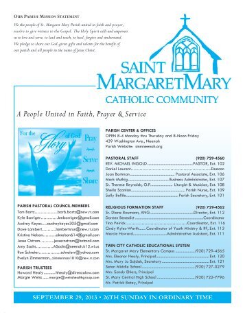 September 29, 2013 - St Margaret Mary Parish