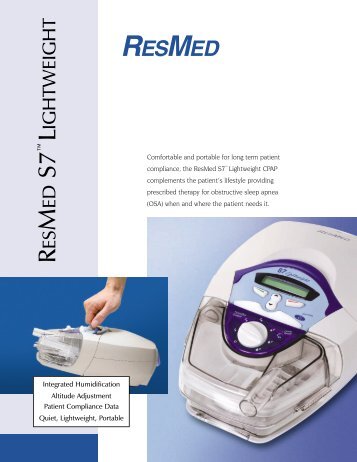 ResMed S7 CPAP brochure