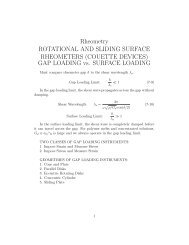 Rheometry ROTATIONAL AND SLIDING SURFACE RHEOMETERS ...