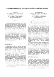 Energy Efficient Scheduling Algorithms for Problems with Relative ...